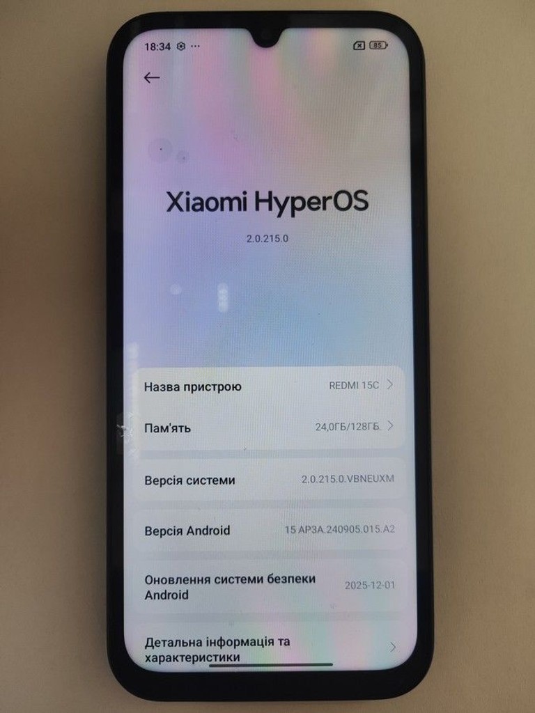 Дешиво Xiaomi Redmi 15C 5G 4/128GB Midnight Black с ломбарда