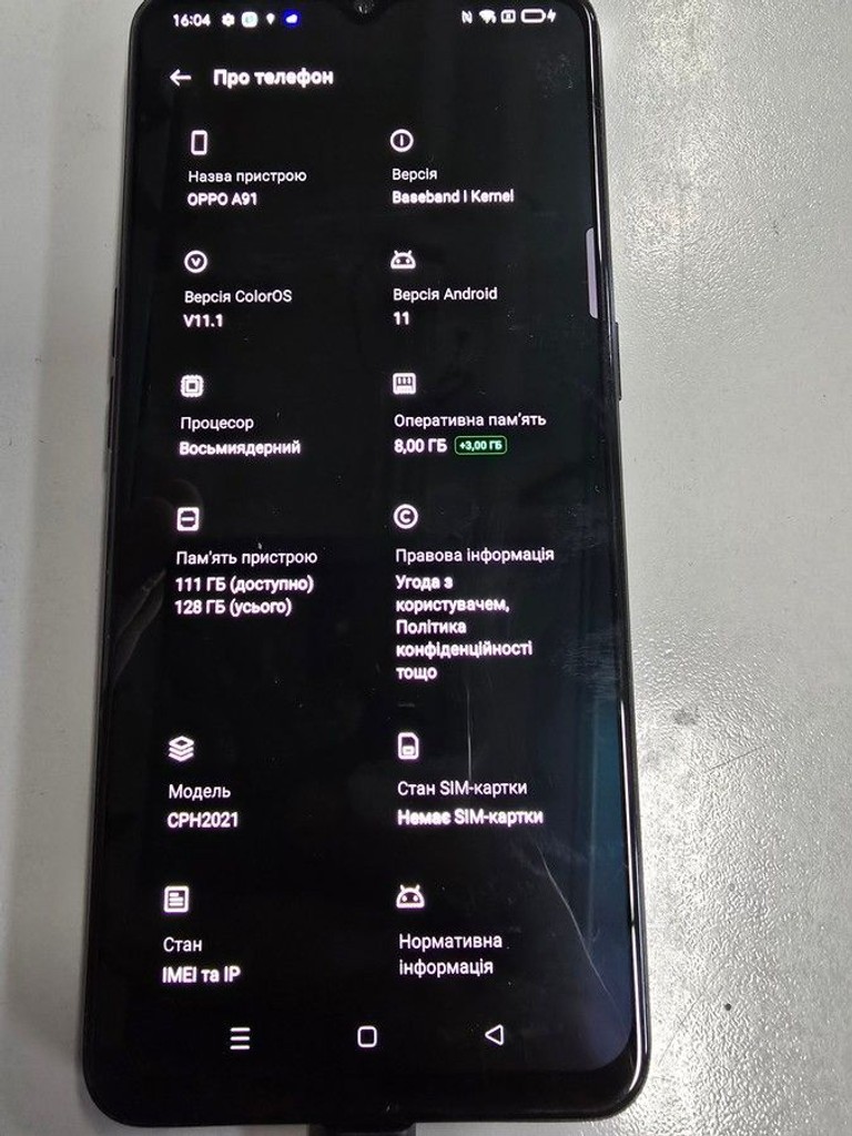 OPPO A91 8/128GB Black Код:01-201031567. Зображення 5