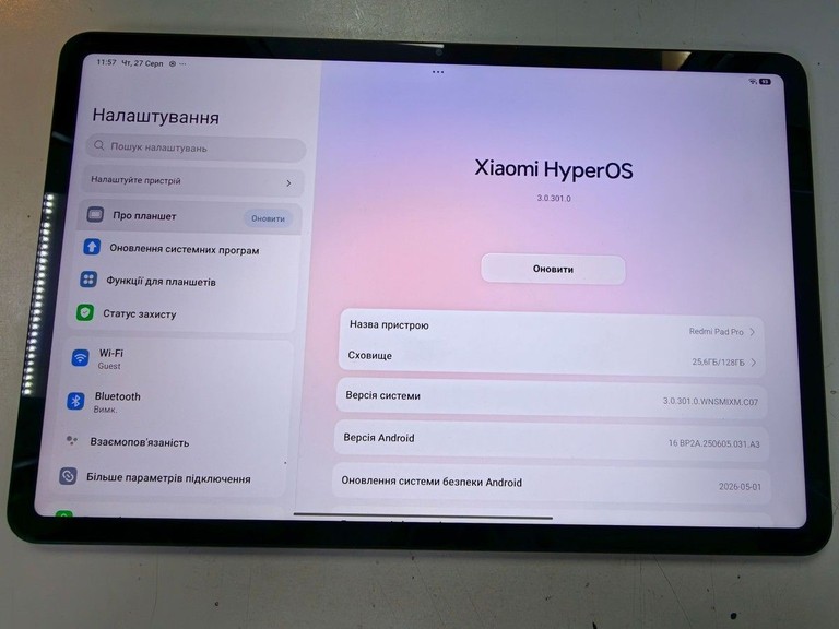 Оголошення Xiaomi redmi pad pro 6/128gb Б/У