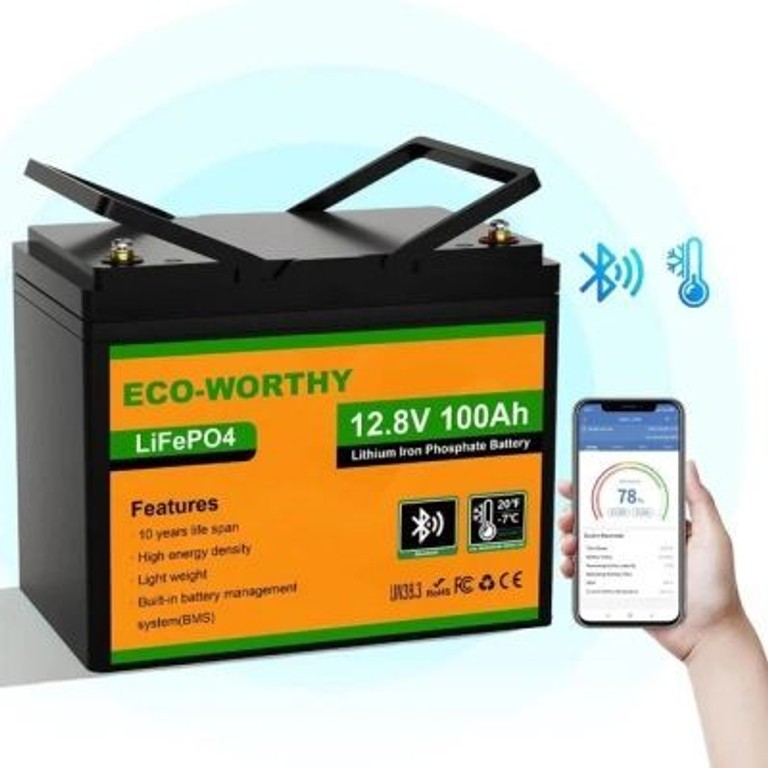 Купити Eco-Worthy 12.8V 100Ah LCD Б/У