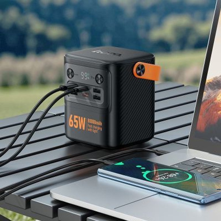 HOCO 80000mAh Pro Tough PD/65W Black Код:null. Зображення 11