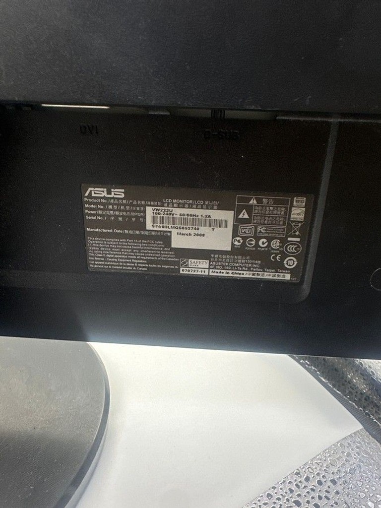 Asus vw222u Код:01-201140156. Зображення 6