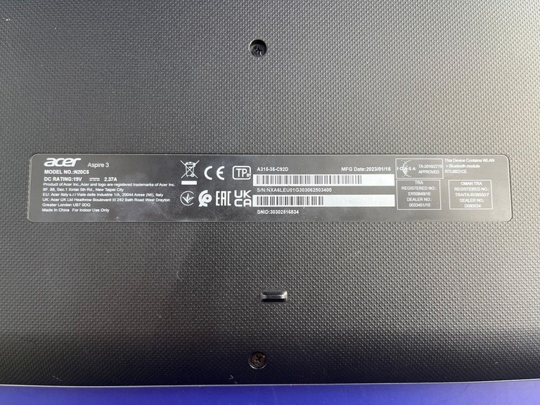 Acer 15/celeron n4500 ddr4/4gb ddr4/hdd *відсутній/ssd 128 gb/*інтегрована Код:01-201181732. Изображение 6