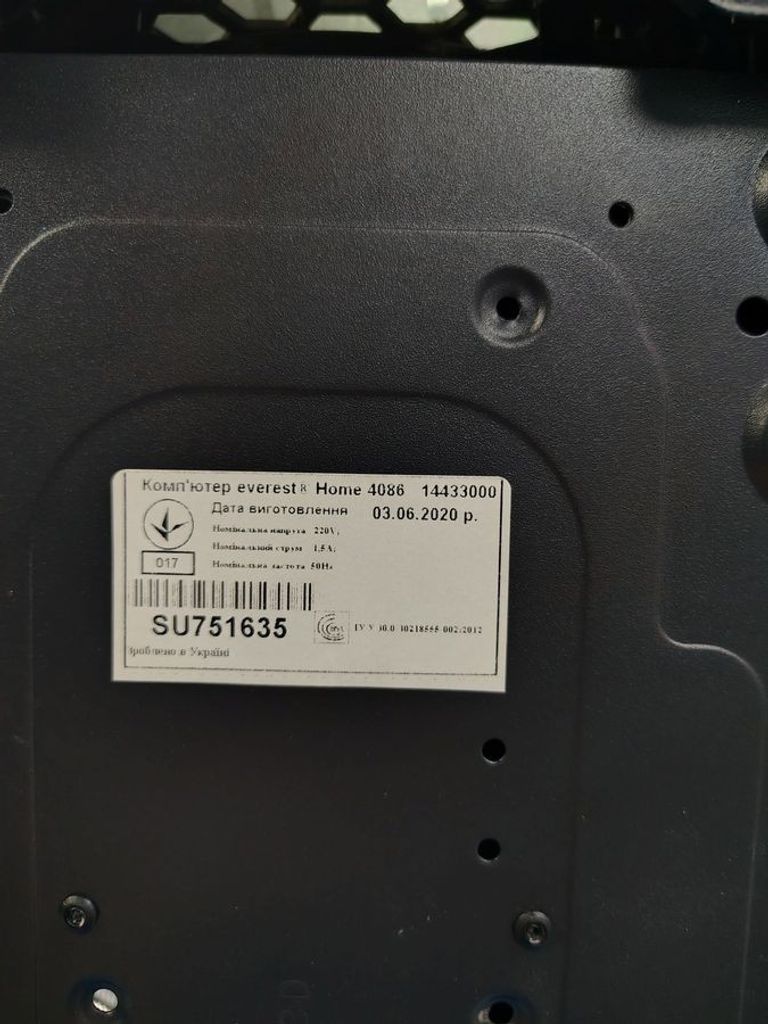 Пк amd ryzen 5 5500/ram 16 gb/hdd відсутній/ssd 960 gb/nvidia rtx 3060 (geforce) 12gb gddr6 192bit Код:01-200741097. Изображение 9