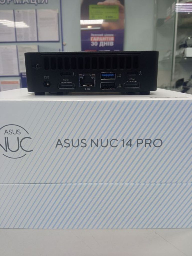 Объявление Asus nuc 14 pro/core 3 100u/16gb ddr5/ssd 256 gb Б/У