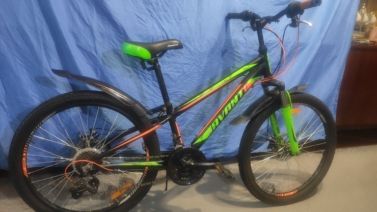 Avanti Sprinter 27,5" 2021 / рама 19" черный/серый/зеленый Код:null. Изображение 10