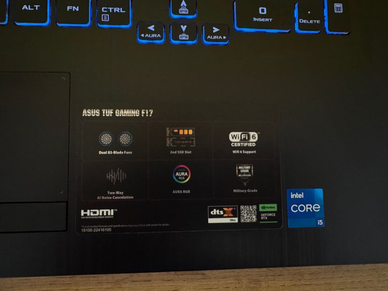 Объявление 2021 Asus TUF Gaming F17 Б/У