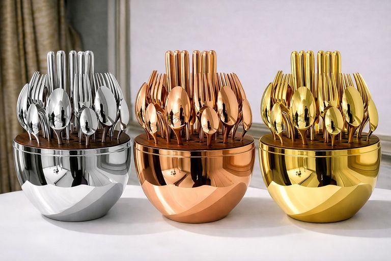 Купити Столові прилади із нержавіючої сталі EGG 24 шт Б/У