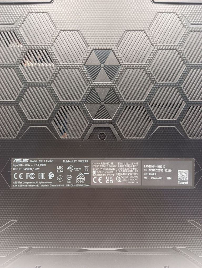 Дешево Asus 15/ryzen 5 7535hs ddr5/16gb ddr5/hdd *відсутній/ssd 1000 gb/geforce rtx2050 4gb з ломбарду