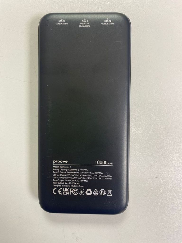 Оголошення Proove illuminator 2 22.5w 10000mah Б/У