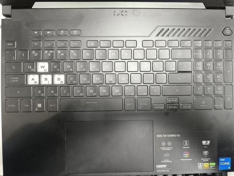 Оголошення Asus 15/core i5-12500h ddr5/16gb ddr5/hdd *відсутній/ssd 512 gb/geforce rtx3050 4gb Б/У