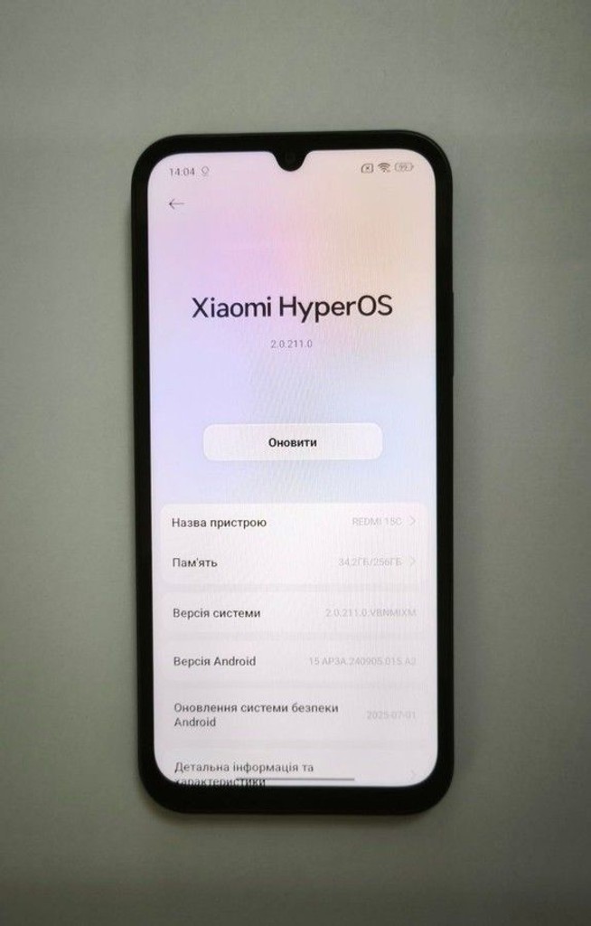 Оголошення Xiaomi redmi 15c 4g 8/256gb Б/У
