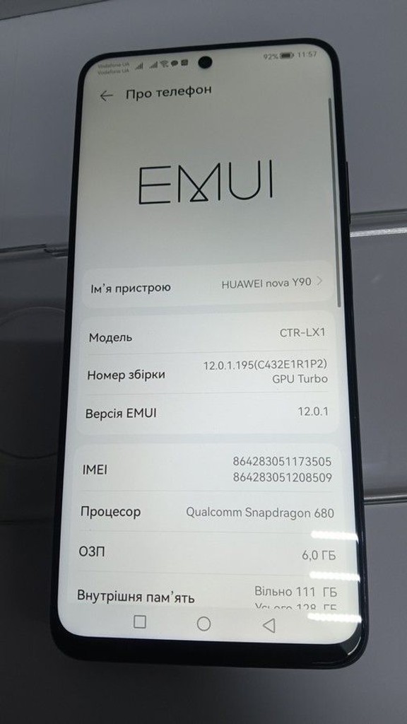Huawei nova y90 6/128gb Код:01-200950402. Зображення 5