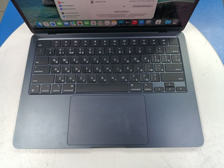 Объявление Apple macbook air 13.6/ m2 / ram 16gb/ ssd 256gb/ gpu 8 core Б/У