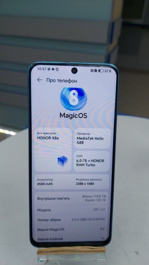 Оголошення Honor x8a 6/128gb Б/У