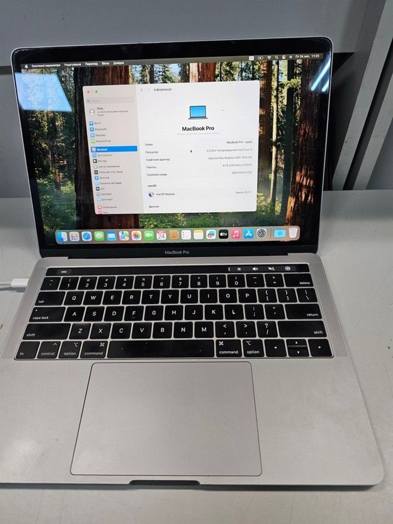 Apple macbook pro a1989 13,3" core i5 2,4ghz/ram8gb/ssd256gb/iris plus graphics 655 Код:01-201031550. Зображення 8
