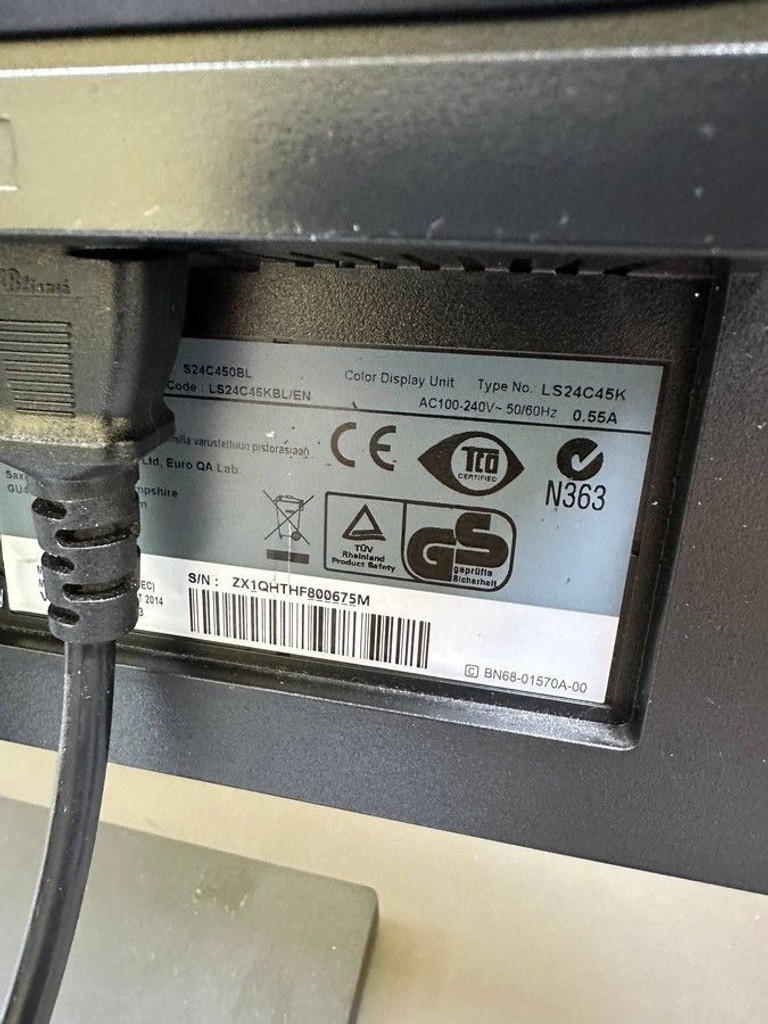 Samsung s24c450bw ls24c45kbw Код:01-201090441. Зображення 7