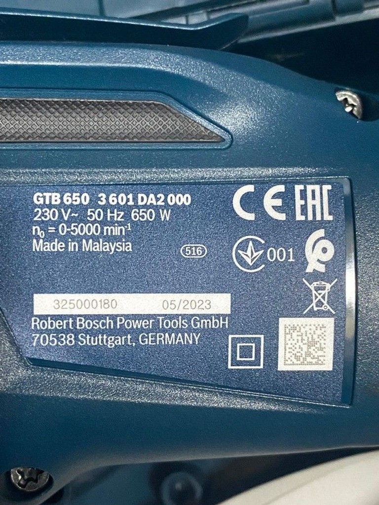 Bosch gtb 650 Код:01-201094825. Изображение 8