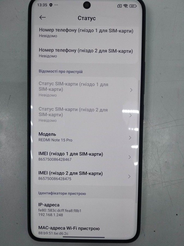 Дешево Xiaomi Redmi Note 15 Pro 4G 12/512GB Black з ломбарду