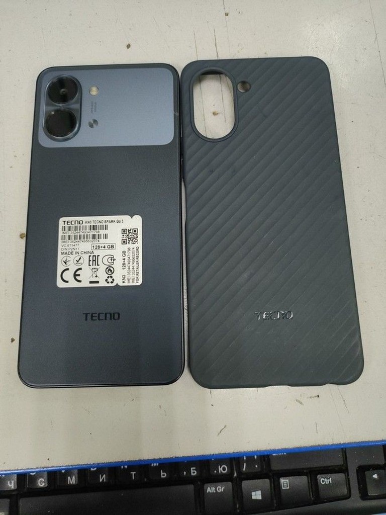 Купить Tecno Spark Go 3 4/128GB Ink Black (4894947105272) Б/У