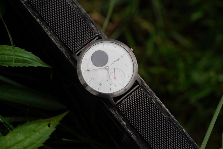 Гібридний розумний годинник Withings Steel HR Sport (білий циферблат) підтримка Android/iOS, крокомір, пульсометр, час роботи: 3 Код:null. Изображение 4