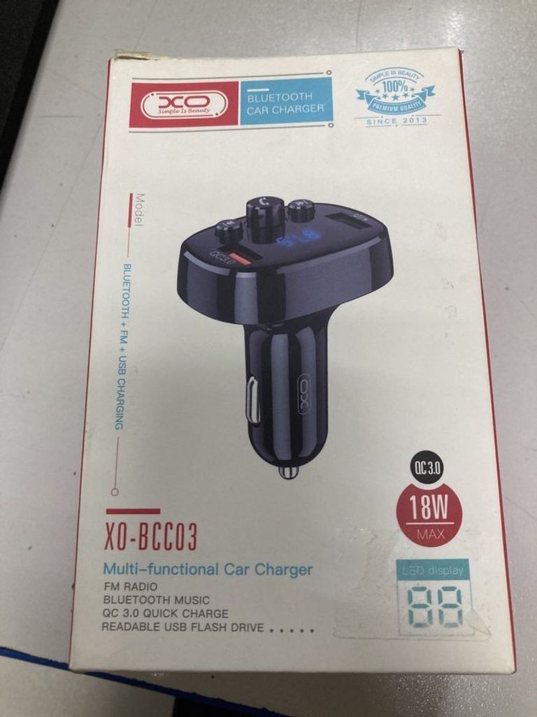 Купити Xo BCC-03 QC 18W/2 USB Black Б/У