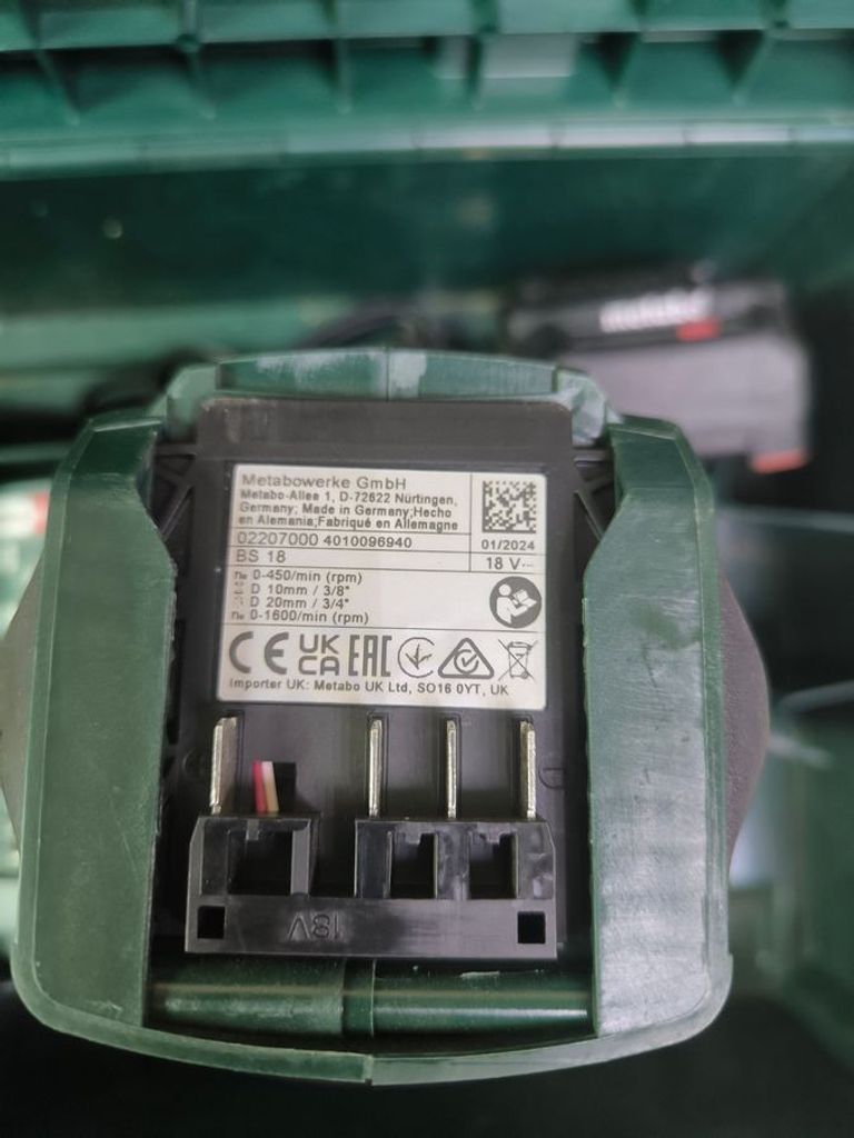 Metabo bs 18 Код:01-200808892. Изображение 5