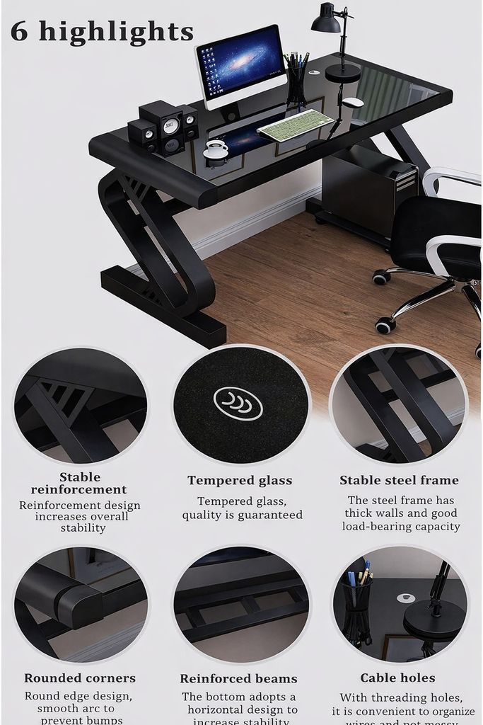 Оголошення Сучасний ігровий комп'ютерний стіл AND-1921 Б/У