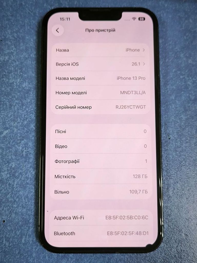 Apple iphone 13 pro 128gb Код:01-200876231. Изображение 7