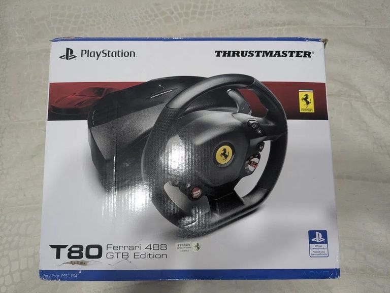 Thrustmaster T80 Ferrari 488 GTB Edition PC/PS4/PS5 Black (4160672) Код:null. Изображение 5