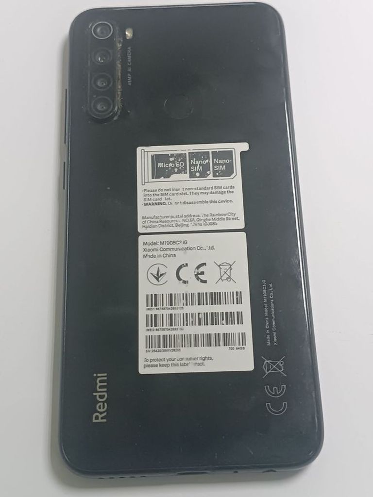 Оголошення Xiaomi Redmi Note 8 4/64GB Black Б/У