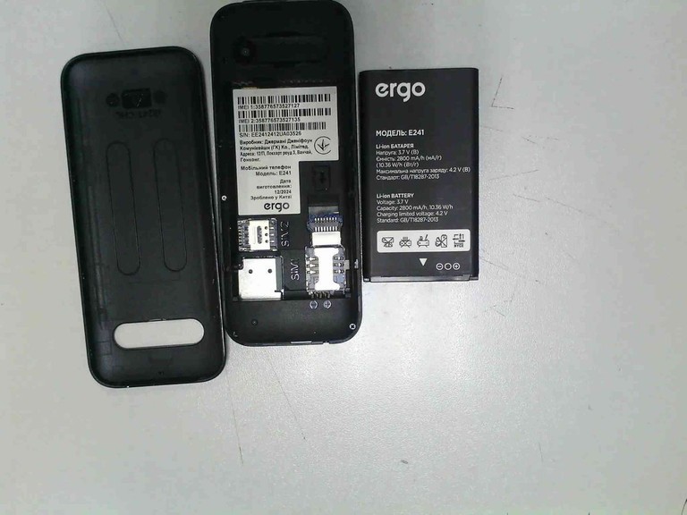 Объявление Ergo E241 Dual Sim Black Б/У