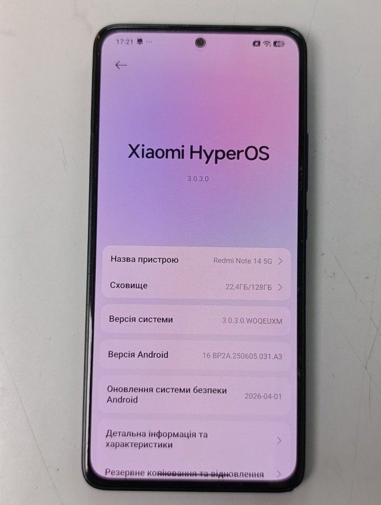 Xiaomi redmi note 14 5g 6/128gb Код:01-200995321. Зображення 5