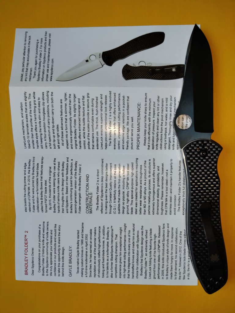 Spyderco Bradley Folder 2 Код:null. Зображення 11