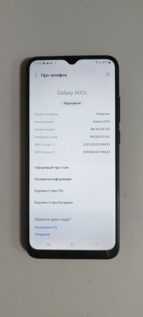 Купити Samsung a025f galaxy a02s 3/32gb Б/У