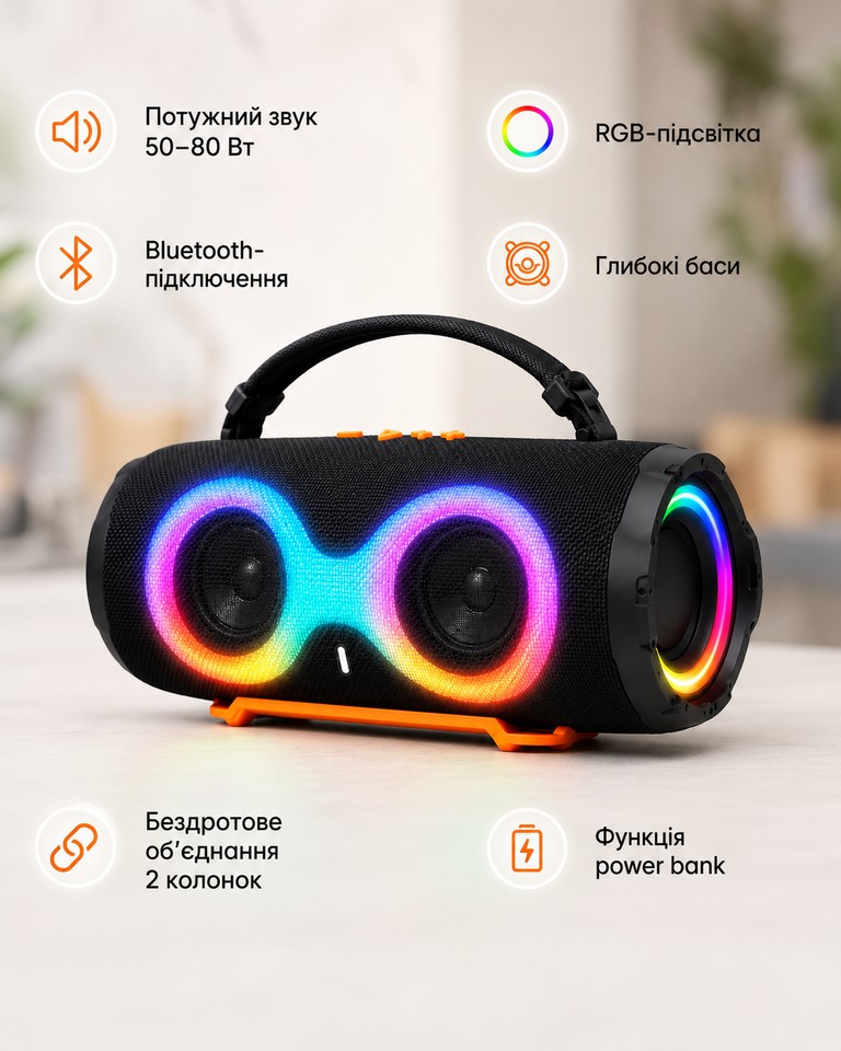 Charce 6 LED Bluetooth Код:null. Зображення 5