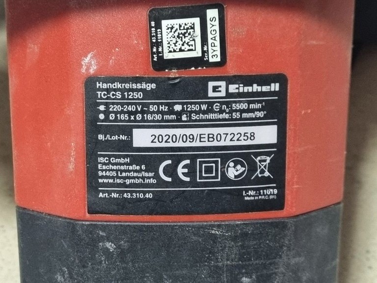 Розпродаж Einhell tc-cs 1250, продавець Техноскарб