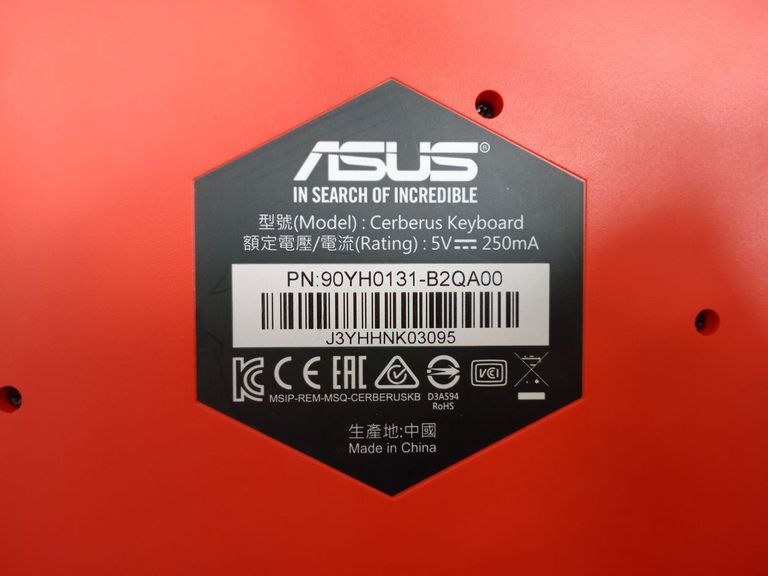 Оголошення Asus rog cerberus keyboard Б/У