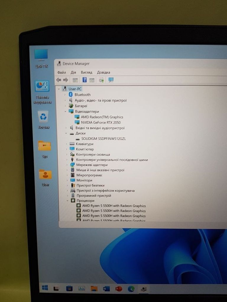 Розпродаж Lenovo 15/ryzen 5 5500h ddr4/16gb ddr4/hdd *відсутній/ssd 500 gb/geforce rtx2050 4gb, продавець Техноскарб