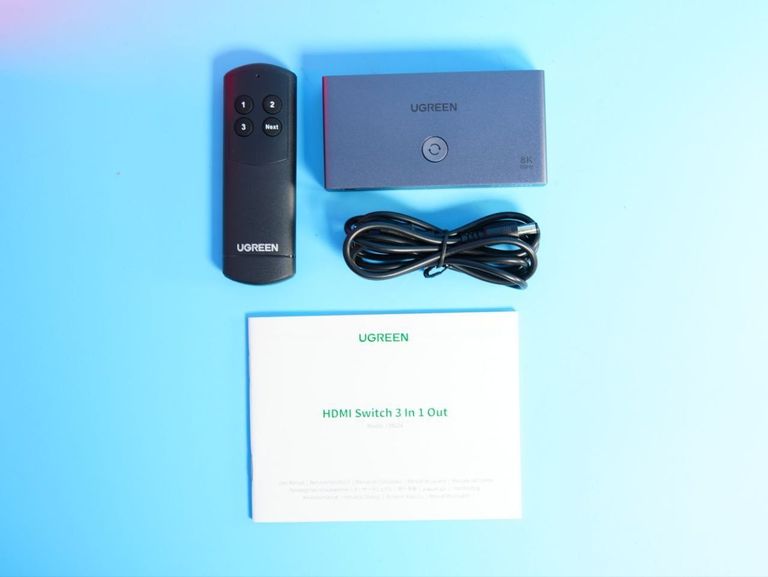 Дешево HDMI 2.1 UGREEN CM624 сплітер HDMI Switch (3 in 1 out) 8K Ultra HD DRR HDR 3D з ломбарду