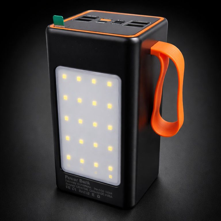 MAXI 100,000 мАг з дисплеєм, 4×USB, Type-C, MicroUSB + ліхтарик Код:null. Зображення 4