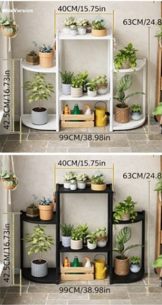 Объявление Багатоярусна ступінчаста підставка для квітів /Чорна Б/У