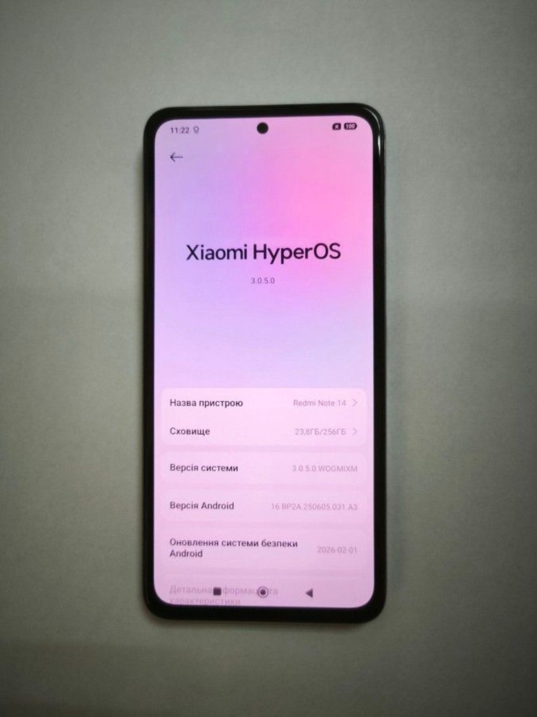 Оголошення Xiaomi redmi note 14 8/256gb Б/У