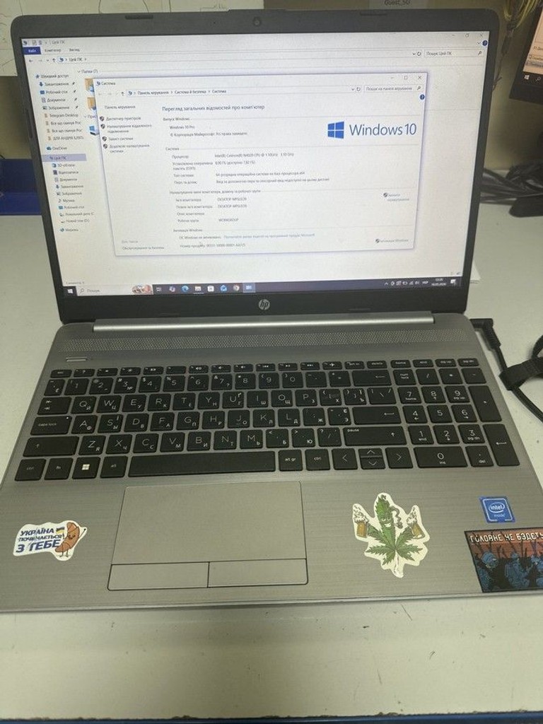 Оголошення Hp 15/celeron n4020 ddr4/8gb ddr4/hdd *відсутній/ssd 256 gb/*інтегрована Б/У