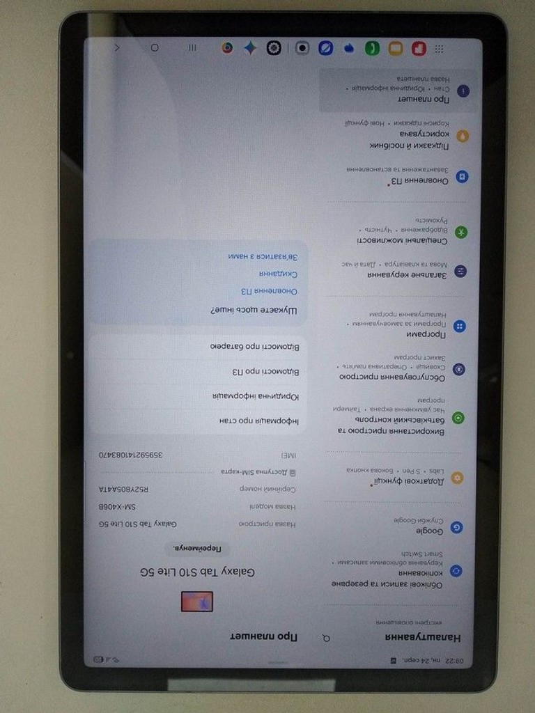 Дешиво Samsung galaxy tab s10 lite 5g 6/128gb с ломбарда