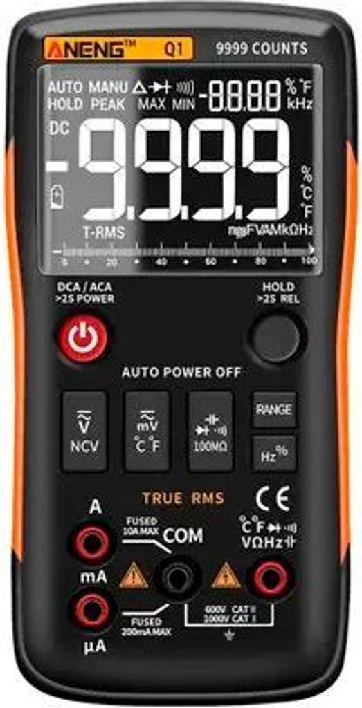 Купити ANENG Q1 Pro, автовибір, True RMS, NCV, 9999 відліків Б/У