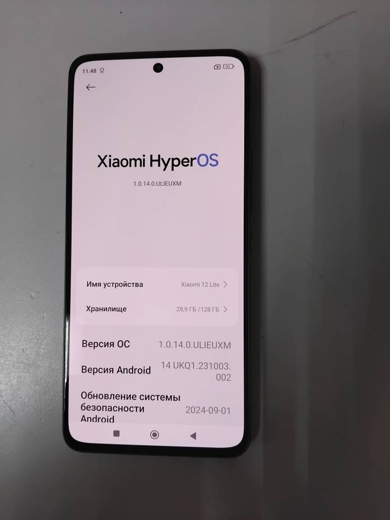 Объявление Xiaomi 12 lite 6/128gb Б/У