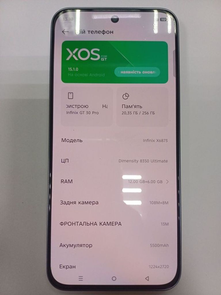 Infinix GT 30 Pro 12/256GB Shadow Ash Код:01-200608938. Изображение 5