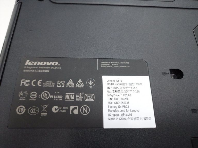 Оголошення Lenovo 16/core i3 2310m ddr3/6gb ddr3/hdd 40 gb/ssd *відсутній/*інтегрована Б/У