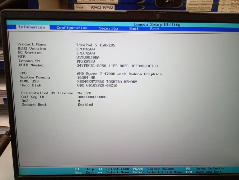 Lenovo 15/ryzen 7 4700u ddr4/16gb ddr4/hdd 1000 gb/ssd 256 gb/*інтегрована Код:01-200770625. Изображение 5